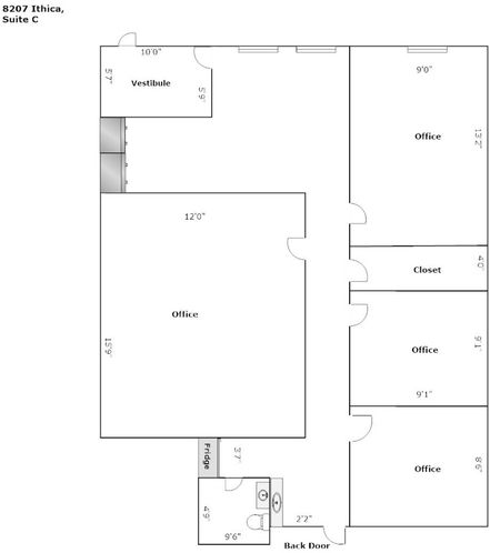 Remodeled Office Suite for Lease : 8207 Ithaca Ave, Lubbock, TX 79423